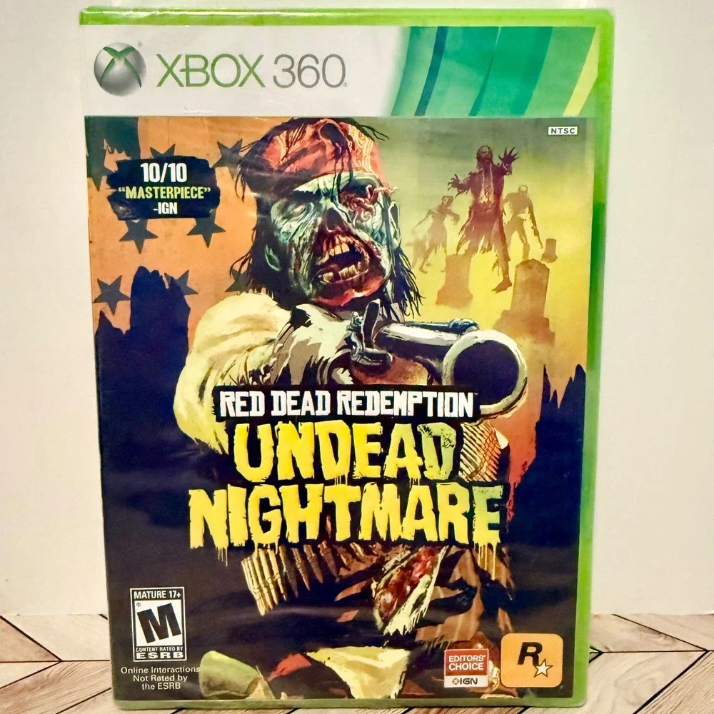 Red Dead Redemption 2010 First Print & Undead Nightmare Xbox 360 Sealed Rockstar